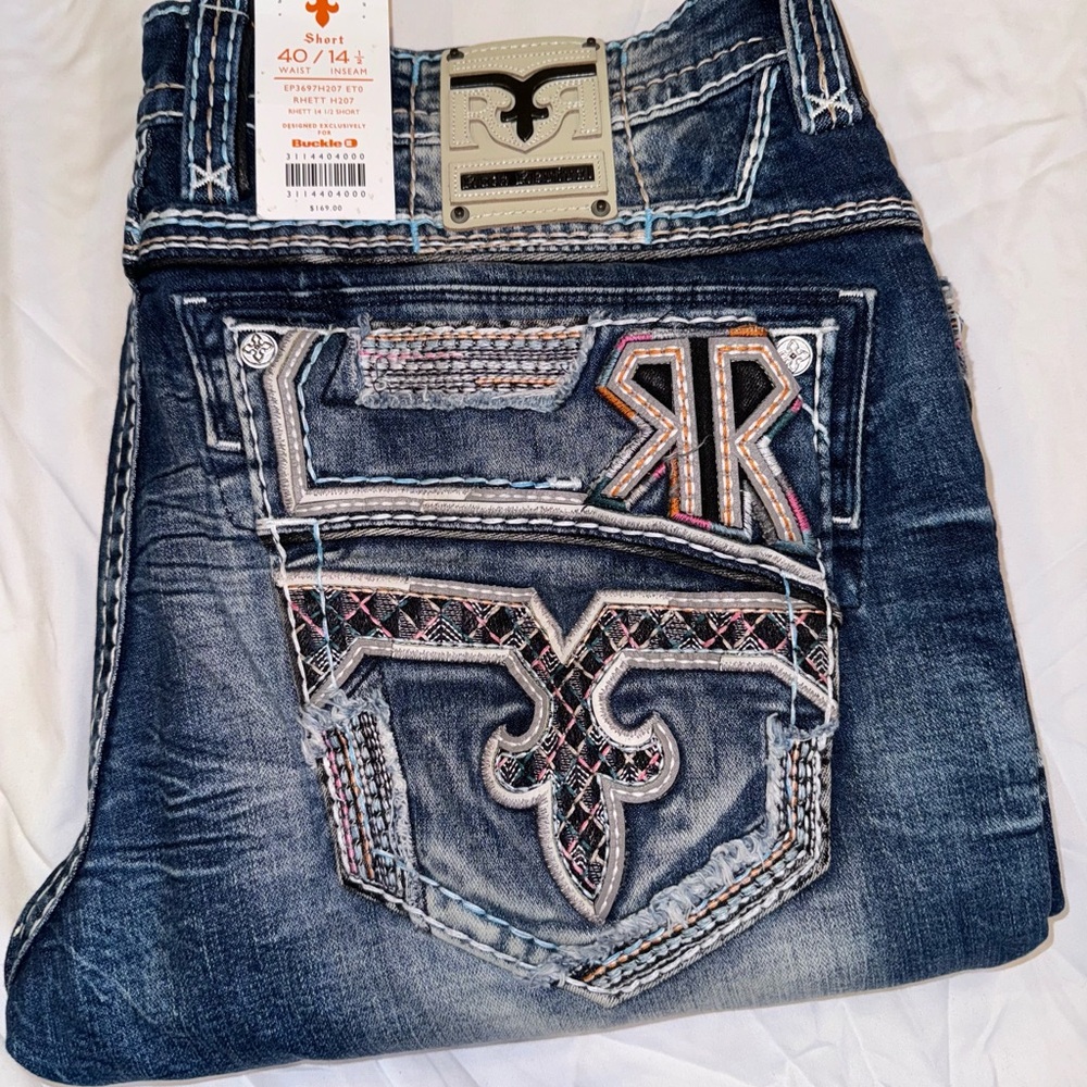 Men’s Rock Revival Jean Shorts